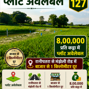 🏡 RANIPATRA – MANJHELI ROAD पर प्लॉट बिक्री के लिए PN 127