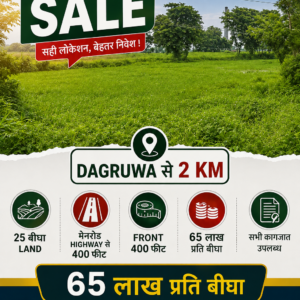 🏡 DAGRUA से 2 KM पर 25 बीघा LAND बिक्री के लिए PN 149